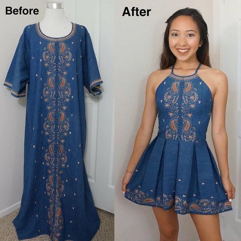 Thrift Store Fashion, Upcycling Fashion, Diy Clothes Refashion, Upcycle Clothes Diy, Thrift Store Refashion, Sewing Shirts, Diy Vetement, Thrift Flip, Recycle Clothes