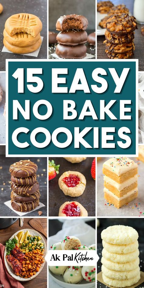 Simplify your sweet cravings with our easy and delicious no-bake cookie recipes. From quick no-bake desserts to healthy energy bites, our assortment of no-bake treats caters to every palate. Indulge in the rich chocolate goodness of no-bake chocolate cookies or opt for the simplicity of no-bake peanut butter cookies. It's time to enjoy the simplicity and sweetness of no-bake cookies for a hassle-free treat that delights every taste bud! Peanut Butter No Bake Recipes, Quick No Bake Treats, Easy No Bake Snack Recipes, Quick No Bake Cookies, No Bake Goodies, No Bake Cookies Recipe Healthy, Quick And Easy No Bake Cookies, Peanut Butter Cookie Bites, No Baking Cookies