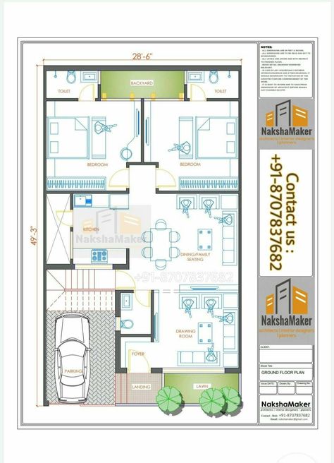 50x30 House Plans Layout, 50x30 House Plans, 30x50 House Plans, Budget House Plans, 20x40 House Plans, 30x40 House Plans, Duplex Floor Plans, 2bhk House Plan, Bungalow Floor Plans