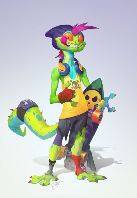 ArtStation - Mondo Gecko, Devon Cady-Lee Mondo Gecko, Tmnt Characters, Arte Nerd, Caracter Design, Tmnt Artwork, Ninja Turtles Art, Fan Design, Monster Design, Arte Animal