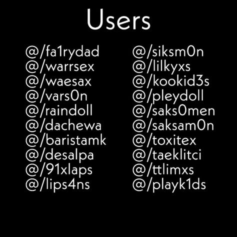 Edit Page Username Ideas, Instagram Names For Girls Unique, Username Ideas For Fanpages, User Name For Instagram For Boys, Y2k Username Ideas, Roblox User Name Ideas, Names For Girls Unique, User Ideas, Usernames Ideas