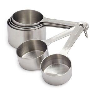 Dry Measuring Cups, Stainless Steel Measuring Cups, Kitchen Necessities, Homemade Dinner Rolls, Measuring Cups Set, Basic Kitchen, Cups Set, Tools For Sale, Kitchen Utensils Gadgets