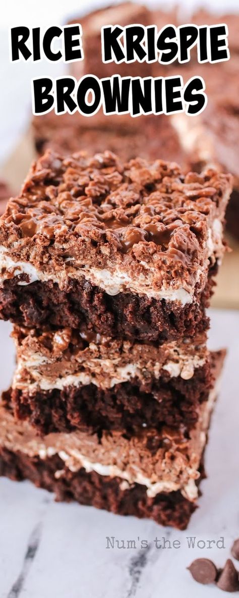 Rice Krispie Brownies, Chocolate Rice Krispie Cakes, Marshmallow Crème, Rice Crispies Recipe, Rice Crispy Cake, Chocolate Rice Crispy Treats, Chocolate Rice Crispy, Rice Krispie Cakes, Rice Crispy Bars