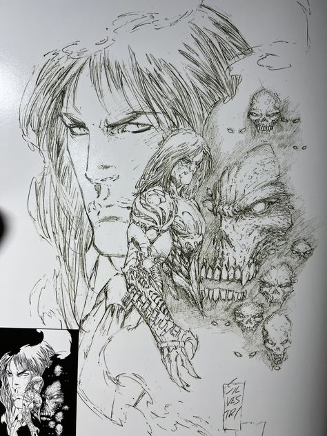 Marc Silvestri Art, Silvestri Art, Marc Silvestri, Top Cow, Comic Artist, Pictures To Draw, Comic Art, Line Art, Cow