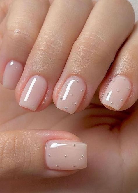 21 Elegant Milky White Nails With a Minimalist Vibe | The KA Edit Milky Spring Nails, Gelish Square Nails, Milky White Square Nails Design, Milky Nails Dip Powder, Milky Natural Nails, White Coffin Short Nails, Milky White Bridal Nails, Milky French Manicure Gel, Milky French Manicure Square