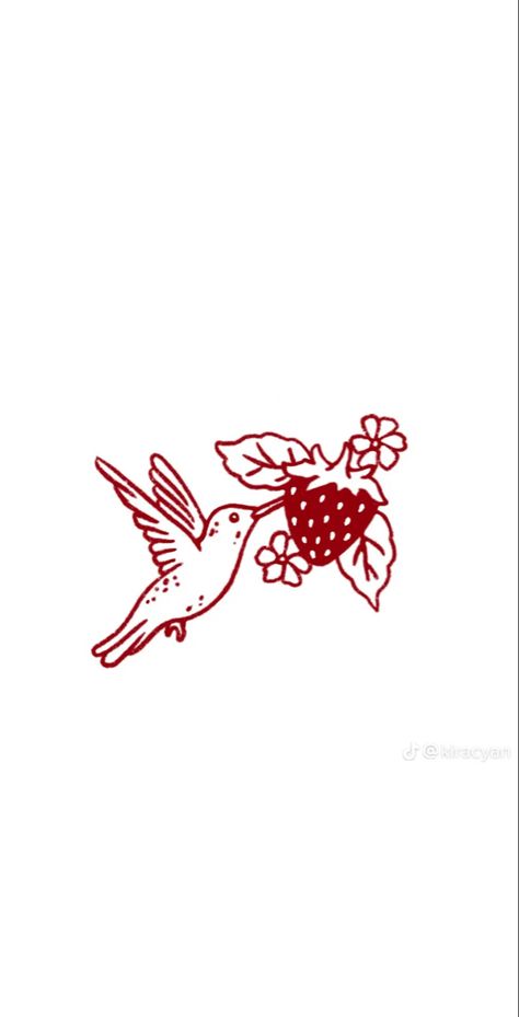 Strawberry Tattoos, Strawberry Tattoo, Minimalist Tattoo Ideas, Traditional Tattoo Inspiration, American Traditional Tattoo Ideas, Traditional Tattoo Ideas, Ink Doodles, Kawaii Tattoo, Cute Tiny Tattoos