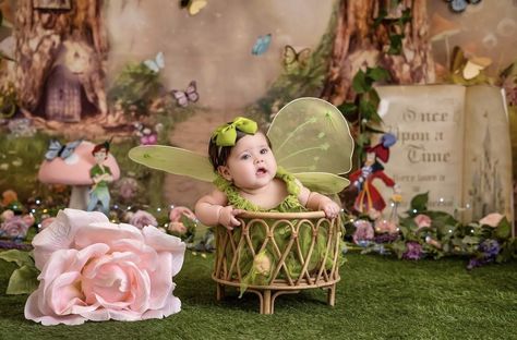 Notre Dame Baby, Fairy Theme Birthday Party, Nikki Baby, Fairy Photoshoot, 1st Birthday Photoshoot, Baby Event, Girl Birthday Themes, Smash Cake Photoshoot, Baby Fairy