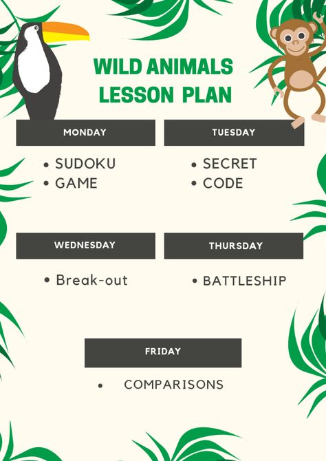 Lesson plan: Wild animals – English primary teacher Animals Lesson Plan, Animal Lessons, Primary Teacher, Teaching Plan, Teachers Pay Teachers Seller, Game Codes, Primary Teachers, The Games, Wild Animal