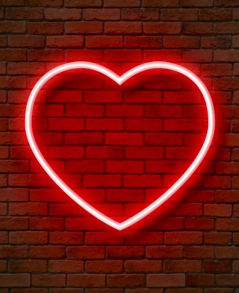 Heart Neon Wallpaper, Neon Heart Wallpaper, Heart Dp, Pink Neon Wallpaper, Neon Rouge, Neon Hearts, Heart Neon, Neon Heart, Marketing Channels