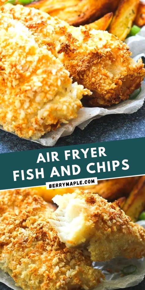 Air Fryer Fried Fish, Fish In The Air Fryer, Air Fryer Fish And Chips, Air Fryer Fish Recipes, Air Fryer Steak, Air Fryer Fish, Air Fryer Cooking Times, Air Fryer Oven Recipes, Fried Fish Recipes