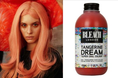 Bleach London Tangerine Dream, Tangerine Dream, Bleach London, Orange Hair, Hair Colour, Shampoo Bottle, Bleach, Hair Color, London