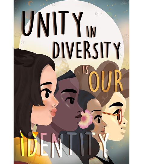 Intercultural Diversity Poster, Unity In Diversity Drawing Ideas, Diversity Poster Design, Inclusive Drawing, Unity Art Drawings, Unity Poster Ideas, Unity In Diversity Poster India, Unity In Diversity Illustration, Unity In Diversity Poster Drawing