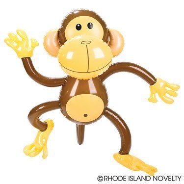 SIX Adorable 27'' MONKEY INFLATES/awesome party Decor/Favor/Jungle/Animal/Safari Zoo Animal Party, Monkey Decorations, Monkey Baby Shower, Monkey Gifts, Jungle Safari Party, Monkey Birthday, Jungle Party, A Monkey, Safari Party