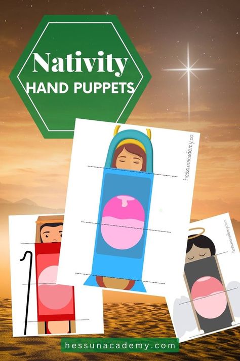 If you like free Christmas printables for kids, you need to take a look at these free printable nativity hand puppets! They make the perfect Christ-centered Christmas craft project. These are free printable Nativity hand puppets that you can use to teach kids about the Nativity story. They're perfect for older toddlers, elementary-aged kids, church groups, and home school families. Free printable Nativity hand puppets are a fun way to learn about the Christmas story. Nativity Finger Puppets, Free Christmas Printables For Kids, Christ Centered Christmas Crafts, Christmas Printables For Kids, Printable Nativity, Free Poster Printables, Nativity Story, Christ Centered Christmas, Paper Bag Puppets