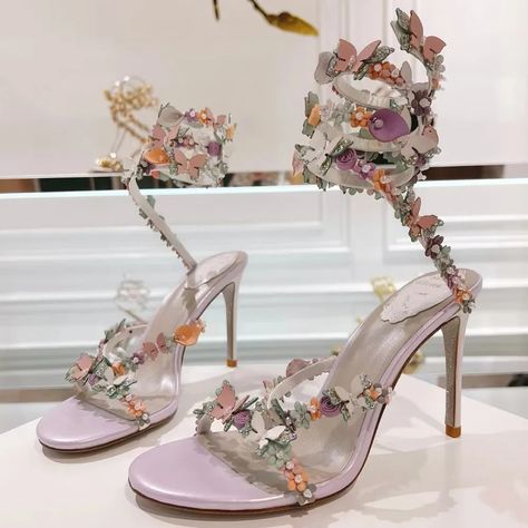 Use my link and you'll get money off! Shop now before the promo ends! Gladiator Sandals Women, High Heel Gladiator Sandals, Summer Dresses Shoes, Crystal Party, Fairy Shoes, Banquet Dresses, Womens Gladiator Sandals, Bridesmaid Shoes, Butterfly Flower