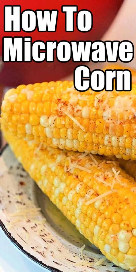 How long to cook corn on the cob in microwave in husk or without the husk. Fresh or frozen is possible for microwaved corn as a side dish. Fresh Corn On The Cob Recipes Microwave, Microwaving Corn On The Cob, Microwaved Corn On The Cob, Corn On Cob In Microwave With Husk, Corn In Microwave Without Husk, Cooking Fresh Corn On The Cob, Corn In Microwave With Husk, Microwave Corn On The Cob Without Husk, How To Cook Frozen Corn On The Cob