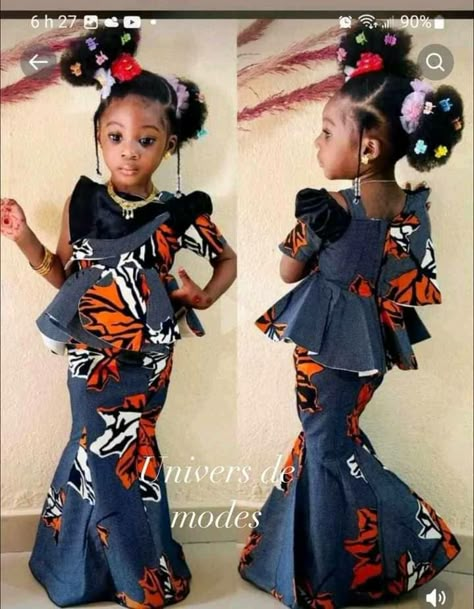 Latest Children Ankara Gown, Latest Ankara Styles For Kids, Short Skirt And Blouse, Baby African Clothes, African Kids Clothes, Boubou Styles For Women, African American Fashion, Modest Dresses Fashion