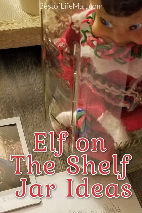 Carry your Elf on the Shelf with you with these fun and creative Elf on the Shelf Jar Ideas. Elf on the Shelf Ideas | Creative Elf on the Shelf Ideas | Things to Do with your Elf on the Shelf | Elf on the Shelf Ideas Little Kids via @amybarseghian Elf On The Shelf Travel Jar, Travel Jar, Elf Ideas Easy, Shelf Elf, Girls Party Invitations, Xmas Elf, Elf Fun, Elf Movie, Girl Elf