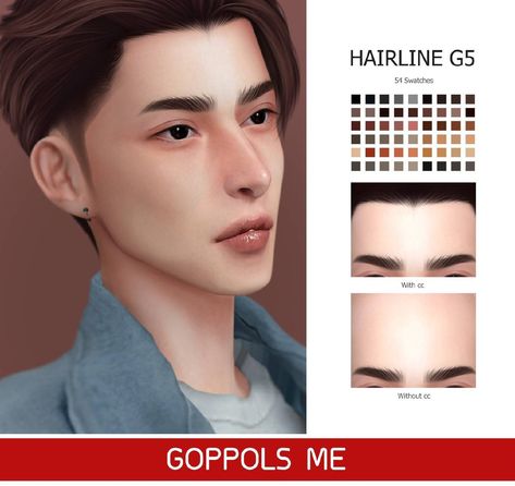 Sims 4 Cc Hairline, Sims 4 Hairline, Male Hairline, Men Hairline, Sims 4 Hair Male, Sims 4 Cc Eyes, The Sims 4 Skin, Sims 4 Mm Cc, Sims 4 Cc Makeup