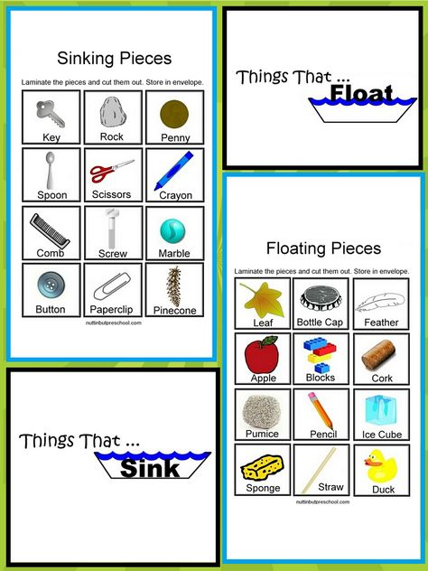 Things That Float, Science Center Preschool, Prek Science, September Preschool, Pre-k Science, Science For Toddlers, Sink Or Float, 1st Grade Science, Kindergarten Science