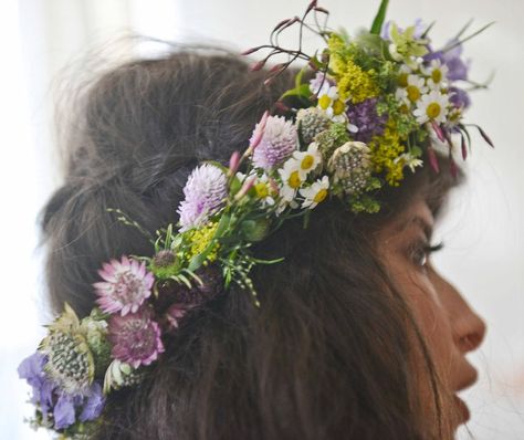 Wildflower Crown, Flowers In Her Hair, Head Wreath, Hippie Wedding, Flower Band, Flower Crown Wedding, Floral Headpiece, Flower Garlands, Floral Hair