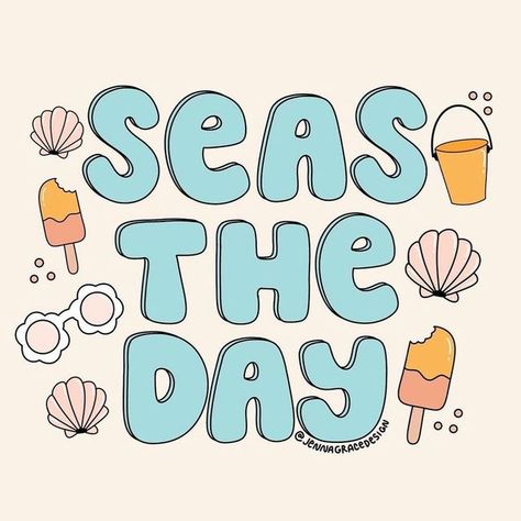 This Little Light Collective on Instagram: "Thanks @jennagracedesign for the reminder to Seas the Day! You’ve motivated us for a summer sale on our Swim Collection: Use Code SEASTHEDAY20 for 20% swimwear this weekend 🐚🏝👙🩱 *Offer Good through midnight PST on Sunday 7th 2022 **Can be used on all swim collection items including New Release & Sale items 🎉 ***Codes do not stack 📷 credit @jennagracedesign . . . . . . #seastheday🌊 #seastheday #sale #summersale #discountcodes #discountcode #sales Summer Puns, San Clemente Pier, Weekend Offer, Seas The Day, Happy Words, Graphic Artwork, Kids Swimwear, New Release, Graphic Artist