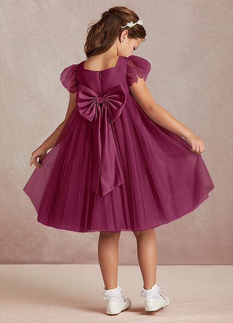 Satin Flower Girl Dress, Tulle Flower Girl, Flower Girl Dresses Tulle, Rust Dress, Satin Flowers, Dress Flower, Matte Satin, Flower Girl Dress, Pink Candy