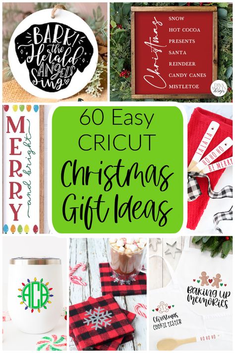 Cricut Christmas Gift Ideas, Cricut Christmas Gift, Cricut Projects Christmas, Cricut Christmas Ideas, Christmas Gifts To Make, Gifts To Make, Cricut Christmas, Christmas Gift Baskets, Diy Cricut