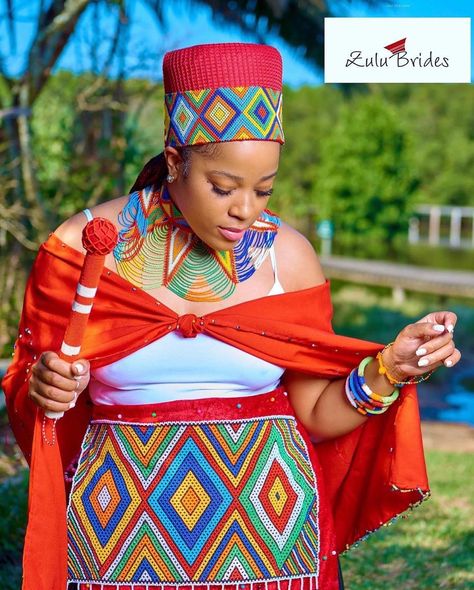 Zulu Traditional Attire African Women, Pedi Traditional Dresses, Traditional Attire African, Zulu Traditional Wedding Dresses, Zulu Bride, South African Culture, Zulu Traditional Wedding, Zulu Traditional Attire, Zulu Wedding