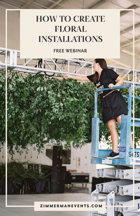 How to create floral installations - free webinar by Jessica Zimmerman | Have you ever looked at an image of a gorgeous floral installation and thought, “How on earth did they make that?” I’m telling you exactly how I constructed SEVEN different floral installations! I’m giving you the tools I use as well as step by step instructions to each installation. Wedding flowers, hanging flowers, wedding reception. #floraldesigner #weddingbusiness #floralarrangement #organicbouquet #floraldesigner How To Create Hanging Flowers, Wedding Floral Hanging Installation, Outdoor Floral Installation, Diy Flower Chandelier Wedding, Flowers Hanging From Ceiling Wedding, Chicken Wire Floral Installation, How To Hang Flowers From Ceiling, Ceiling Flowers Wedding, Wedding Flowers Hanging