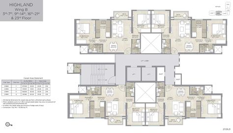 Highland - 3 BHK Flats/ Apartments for Sale in Powai, Mumbai 3 Bhk Flat Plan, Building Entrance Lobby, Flat Layout, Flat Plan, Modular Kitchen Cabinets, Multipurpose Hall, Entrance Lobby, Building Entrance, Bedroom Studio