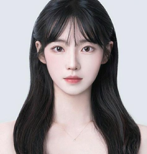 Straight Black Hair, Kpop Hair, Korean Face, Pandora's Box, 인물 사진, New Wave, Girl Face, Ulzzang Girl, Hairstyles With Bangs