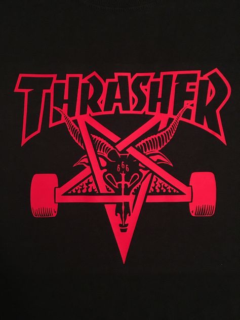 Supreme Wallpaper Hd, Thrasher Logo, Magazine Logo, Thrasher Skate, Skateboard Photos, Goat Logo, Skateboard Logo, Creepy Backgrounds, Cute Pink Background