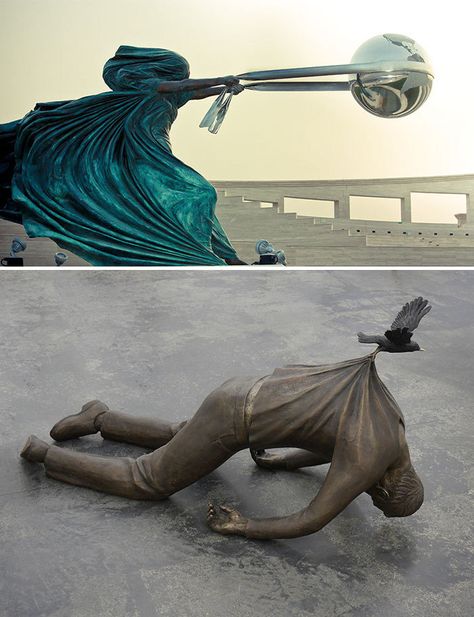 Illusion Kunst, Johnson Tsang, Guan Yu, Creation Art, Public Sculpture, Outdoor Art, Sculptures & Statues, Public Art, Installation Art