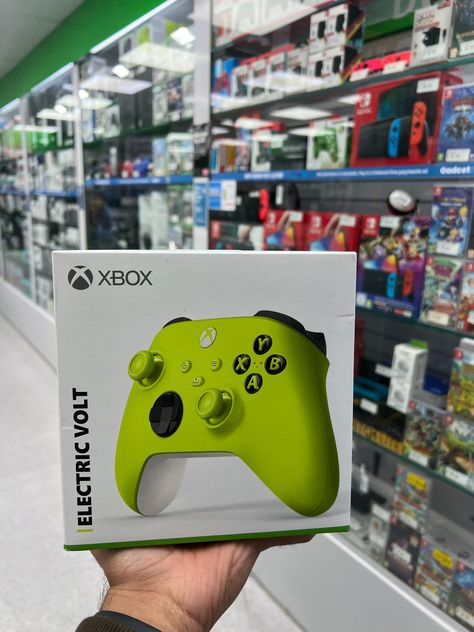 "Light up your gaming with the Xbox Wireless Controller in Electric Volt! ⚡️ Vibrant, bold, and ready for action. Are you? #Xbox #GamingInStyle #ElectricVolt" Xbox Wireless Controller, Forza Motorsport, Wireless Controller, Motorsport, Xbox, Light Up, Video Games, Gaming, Gift Ideas