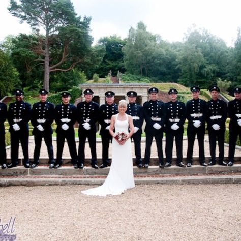 Fire fighter wedding. Class A uniforms. Wedding Firefighter, Firefighter Class A Uniform Wedding Pictures, Fire Fighter Engagement Photos, Firefighter And Nurse Couple, Firefighter And Nurse Engagement Photos, Firefighter Wedding, Fire Wife, Mom Wedding, Muslim Wedding