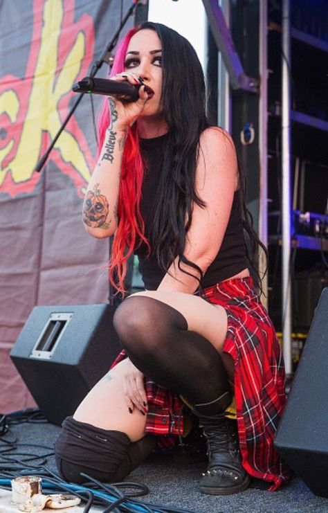 Ash Costello Ash Costello, Ashley Costello, Pvris, Metal Girl, New Years Day, Over Knee Boot, Ash, Dreadlocks, Wonder Woman