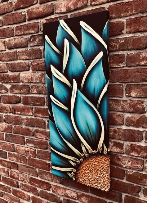 Sharpie Art On Canvas Drawing, Flower Art Painting Abstract Wall Decor, Simple Paintings To Paint, Simple Wood Painting Ideas, Flowers On Wood Painting, Diy Wood Painting Art, Painted Mirrors Ideas, A Rylic Painting, Paintings On Wood Boards