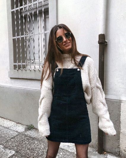 Found: The Best Overall Dress Outfits for Fall | Who What Wear Cute Overall Dress, Overalls Outfit, Dress Up Outfits, Winter Trends, Cute Fall Outfits, Elegantes Outfit, Looks Chic, Mode Inspo, Outfit Inspo Fall