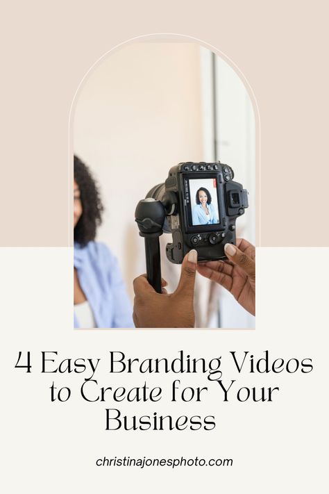 4 Easy Branding Videos to Create for Your Business — Christina Jones Photography Get Shot, Content Strategy, Social Media Content, Social Media Tips, Video Editing, How To Take Photos, Really Cool Stuff, To Create, Branding