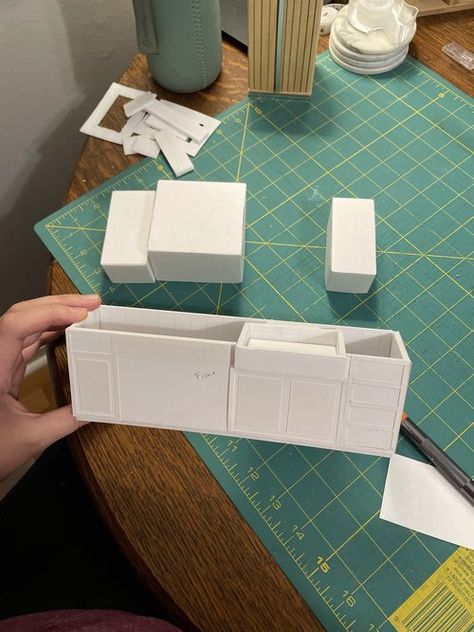 Dollhouse Kitchen Cabinets DIY — Martin Goes Mini Doll Furniture Plans, Dollhouse Kitchen Cabinets, Doll Furniture Tutorial, Doll House Makeover, Barbie Furniture Tutorial, Dollhouse Furniture Tutorials, Baby Doll Furniture, Doll Kitchen, Diy Barbie House