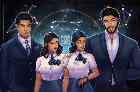 Art by @fissart on Instagram Zodiac Academy Fan Art, Ya Fantasy Books, Zodiac Academy, Fantasy Romance Books, Art Of Manliness, Twisted Sister, Ya Fantasy, Book Arts, Favorite Novels