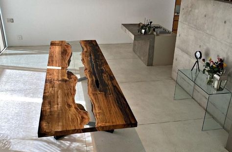 Epoxy resin table