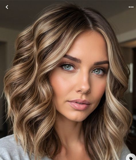 Inverted Bobs For Curly Hair, Blonde With Chestnut Lowlights, Wavy Light Brown Hair With Highlights, Brown Skin Blonde Highlights, Mid Length Haircut 2024, Difference Between Balayage And Highlights, Baylage Hair With Money Pieces, Blond Hair With Lowlights Fall, Eyebrow Color For Blondes