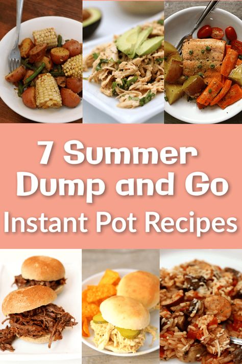 Instant Pot Recipes Dump, Dump And Go Instant Pot, Instapot Recipes Chicken, Summer Supper, Instant Pot Dinner, Instapot Meals, Summer Dump, Healty Dinner, Instant Pot Recipe