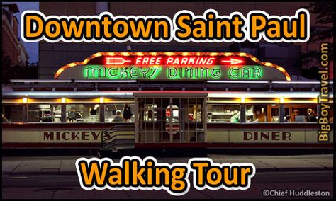 FREE Downtown Saint Paul walking tour with printable map. Best do it yourself guided tour of the top things to do in Lowertown, Rice Park, and Downtown St Paul Minnesota Minnesota Winter, Minnesota Travel, Trip Destinations, St Paul Minnesota, Mall Of America, Road Trip Destinations, Saint Paul Mn, All I Ever Wanted, Glacier National