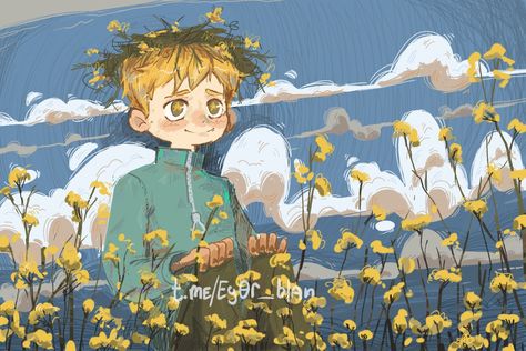 Butters Fanart, Art Header, Butters Stotch, Steven Universe Lapidot, Butters South Park, Holding Heart, North Garden, South Park Characters, South Park Fanart