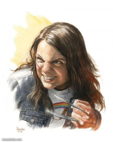 Paolo Rivera, Logan Movies, Dafne Keen, Laura Kinney, Witcher Wallpaper, Old Man Logan, Xmen Art, Comic Book Artwork, Marvel Comic Universe