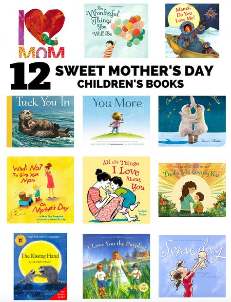 12 Sweet Mother's Day Children's Books. Mothers Day Book, Creative Kids Crafts, Books For Kids, Art Activities For Kids, Kids Learning Activities, Children's Picture Books, I Love Mom, Day Book, Reading Books