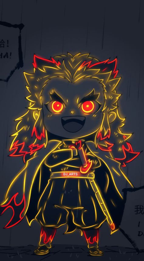 Baby rengoku art 🎨 Crochet Rengoku, Rengoku Aesthetic, Art Demon, Neon Backgrounds, Fashion Crochet, 1 Aesthetic, Neon Wallpaper, Glitch Art, Neon Art